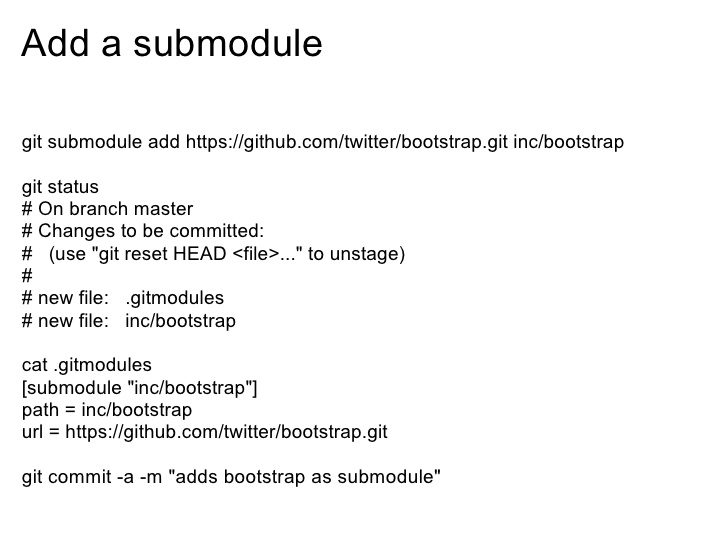 git submodule vs subtree